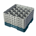 Thumbnail image #2 for Cambro Camrack® Full-Size 20-Compartment Glass Rack with 5 Soft Gray Extenders, Teal
