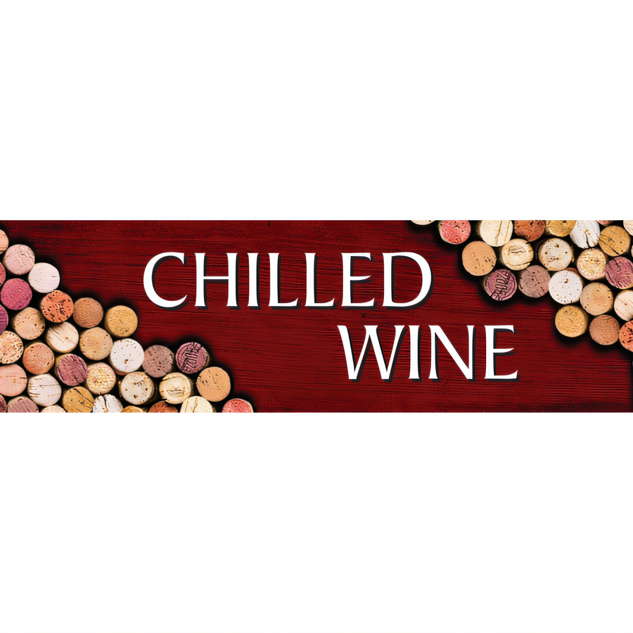 Product image #1 for Beverage-Air Cork Chilled Wine Sign Replacement Menu Part for MMR27