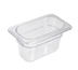 Thumbnail image #1 for Crestware 1/9 Size 4-Inch Deep Clear Polycarbonate Food Pan