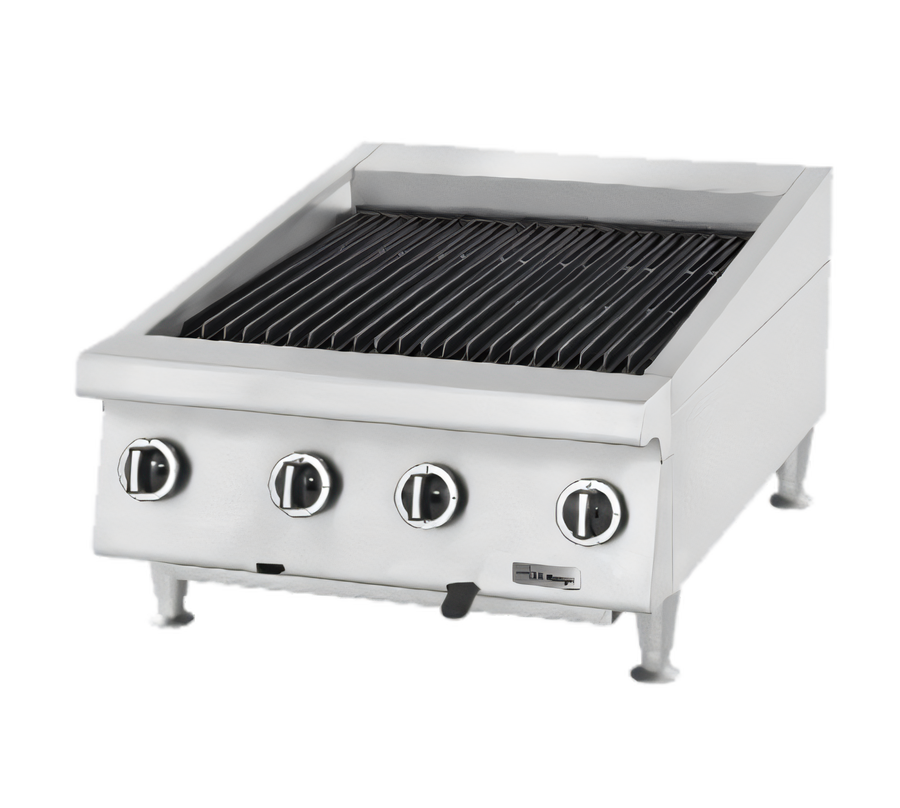 Product image #1 for Garland Heavy Duty 48-Inch Countertop Gas Radiant Charbroiler with Non-Adjustable Cast Iron Grates
