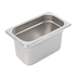 Thumbnail image #1 for 1/9 Size 4-Inch Deep Solid Stainless Steel Hotel Pan