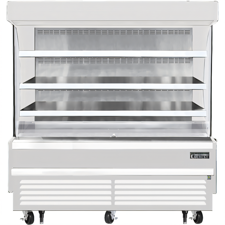 Product image #1 for Everest Refrigeration Vertical Open-Air Merchandiser Refrigerator, 73.25 in. W x 28.38 in. D, 19 Cu. Ft., White
