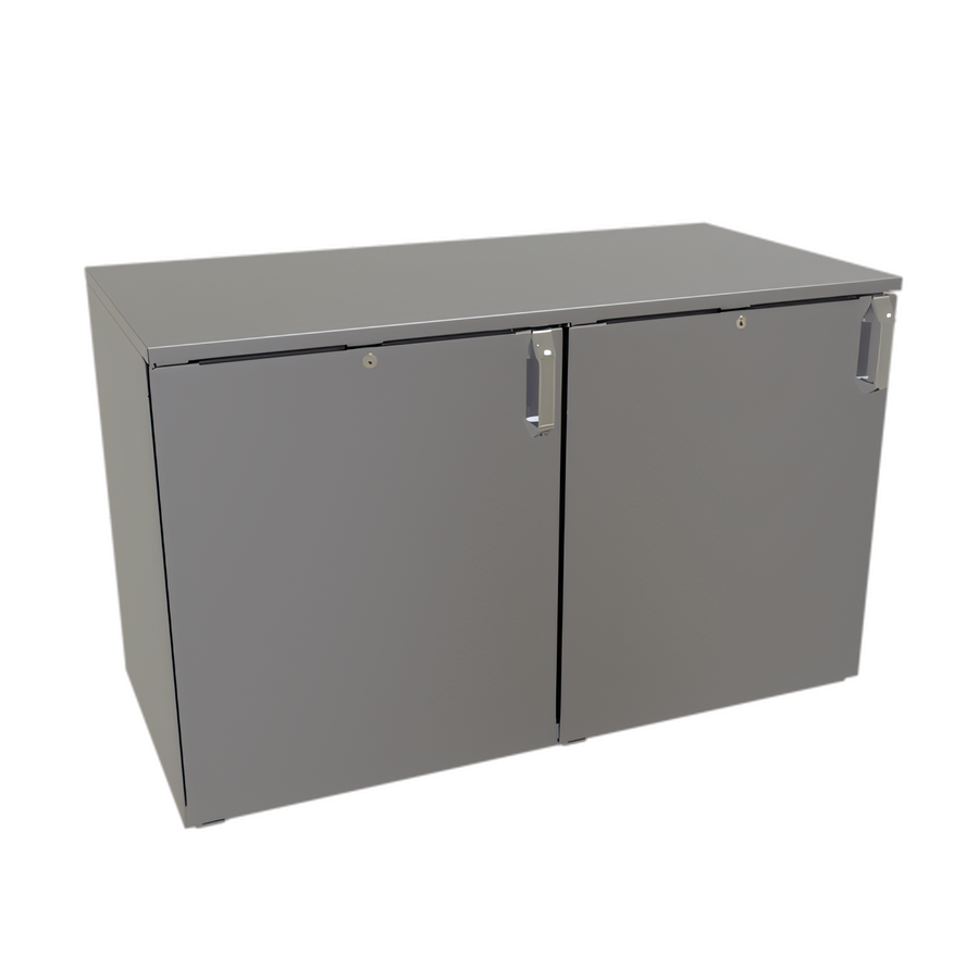 Product image #1 for Glastender Low Profile 48-Inch Two-Section Non-Refrigerated Back Bar Dry Storage Cabinet