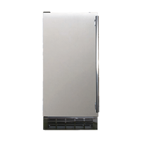 Cube-Style Ice Machine with Built-In Bin, Self-Contained Air-Cooled Condenser, 44 lb Daily Production, 26.5 lb Storage