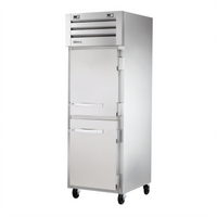 True Spec Series One-Section Dual Temperature Reach-In Refrigerator/Freezer with Two Stainless Steel Half Swing Doors