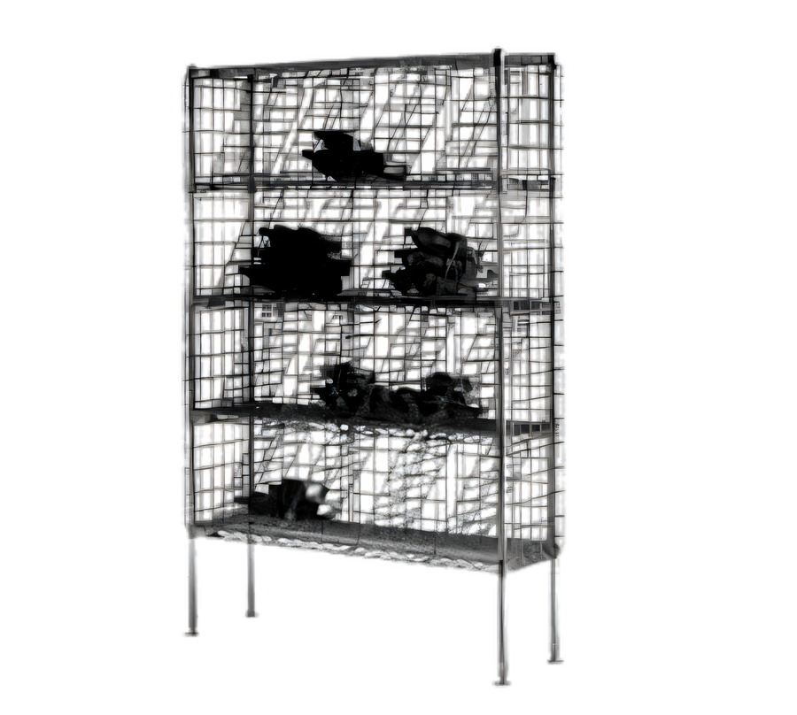 Product image #1 for Metro Super Erecta Bulk Storage Wine Shelving Rack, 48"W x 14"D x 74-3/4"H, 16-Case Capacity, Chrome-Plated