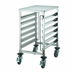 Thumbnail image #1 for Winco 12-Tier Mobile Under-Counter Stainless Steel Steam Table Pan Rack