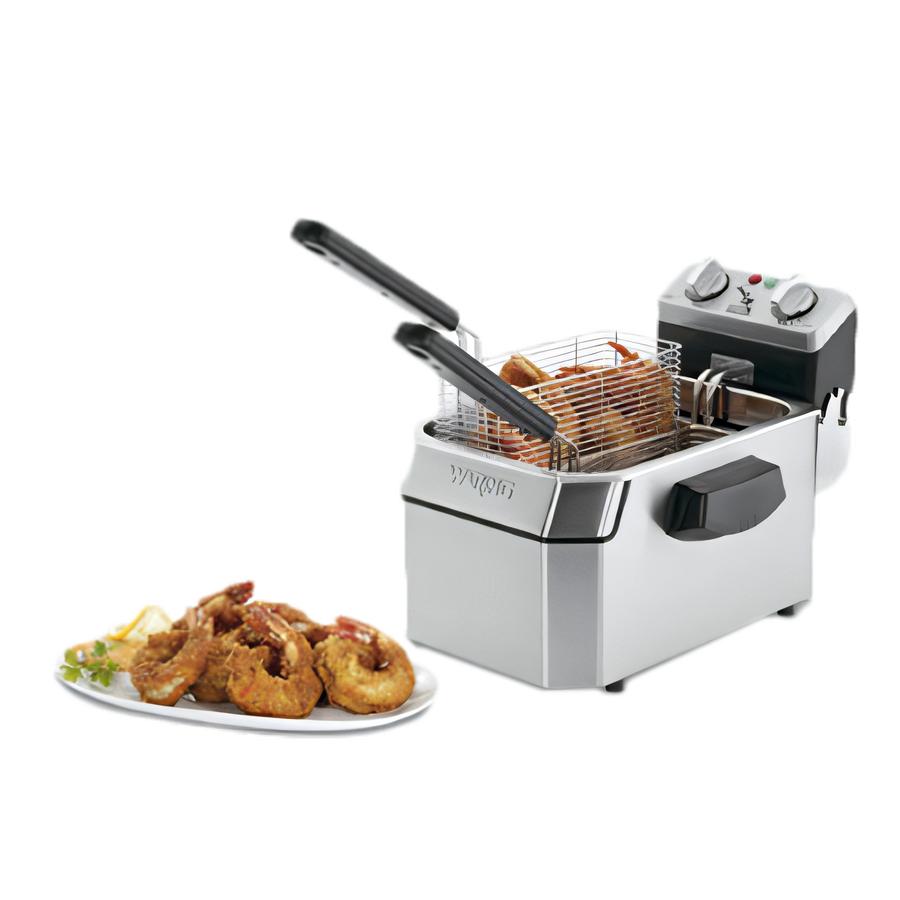 Product image #1 for Waring WDF1000 Single-Well Countertop Electric Deep Fryer, 10-Lb. Capacity, 120V