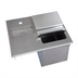 Thumbnail image #1 for Single-Service Drop-In Ice and Water Station with 11-Inch Deep Liner, 21 x 18, 304 Stainless Steel