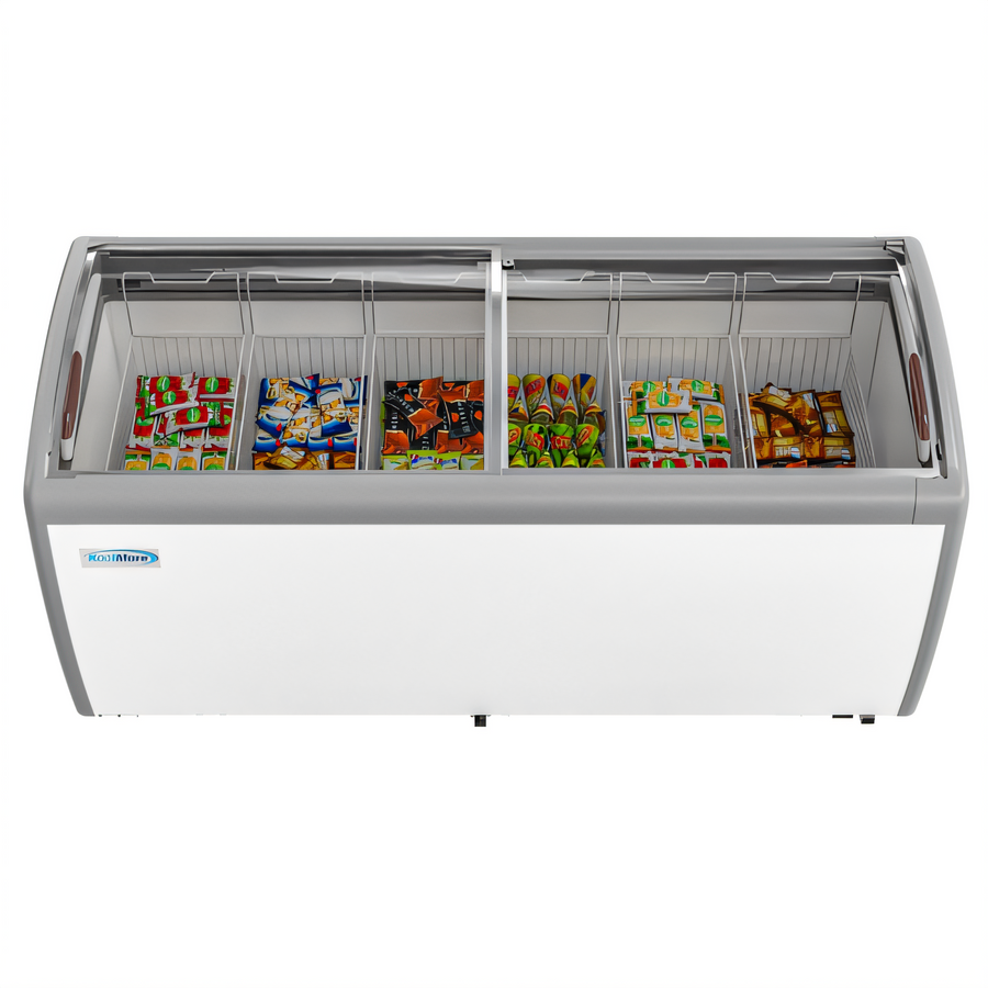 Product image #1 for KoolMore 71-Inch Display Ice Cream Chest Freezer, 20 Cu. Ft., Sliding Glass Top, 6 Baskets