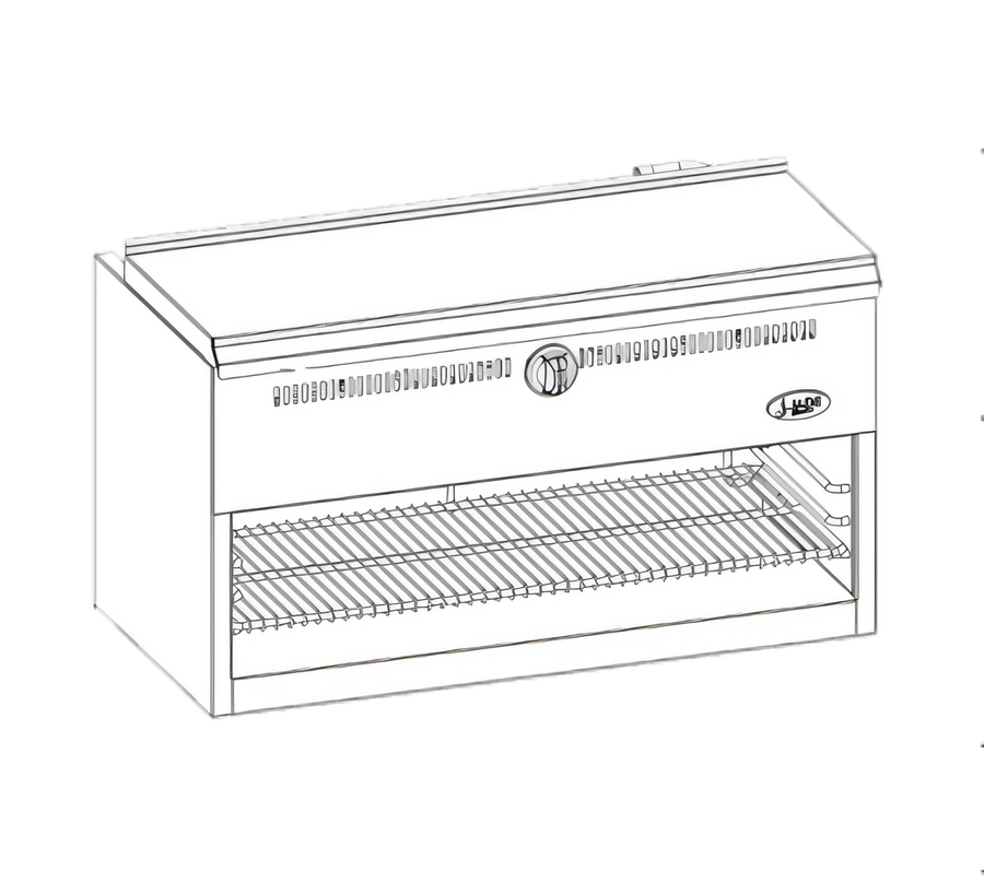Product image #1 for Bistro 36-Inch Gas Range-Mount Cheesemelter with Infrared Burners