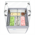 Thumbnail image #1 for KoolMore Gelato Dipping Cabinet Display Freezer with Sneeze Guard, 5-Pan, 6 Cu. Ft., Stainless Steel