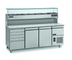 Thumbnail image #1 for Rosito Bisani PC215 85-Inch Refrigerated Pizza Prep Table with Granite Worktop and Upper Toppings Rail