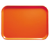 Thumbnail image #2 for Cambro Camtray Rectangular Fiberglass Fast Food & Cafeteria Tray, 8 x 9-7/8 Inch, Citrus Orange