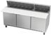 Thumbnail image #1 for Beverage-Air 72-Inch Three-Section Sandwich Prep Table Refrigerated Counter with 17-Inch Cutting Board and 18-Pan Opening