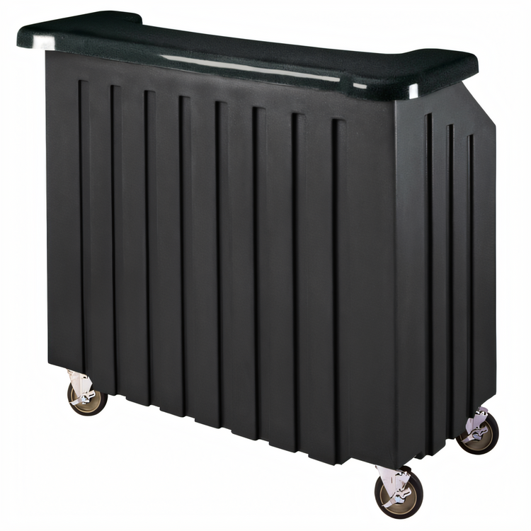 Product image #2 for Cambro 54-Inch Designer Decor Portable Beverage Bar with Ice Sink, Speed Rail, Top Shelf, and Vinyl Cover