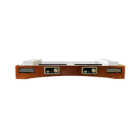 Double Induction Countertop Station Kit with 2 Cooktops and Cooling Plates, Brushed Finish, Translucent Copper Coating