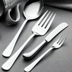 Thumbnail image #1 for Vollrath Queen Anne 48104 Stainless Steel Serving Spoon, 8 3/8" Overall Length, Satin Finish Handle, Heavyweight
