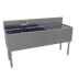 Thumbnail image #1 for Glastender Three-Compartment Underbar Sink Unit with Right Drainboard, 60 x 19 Inches, Stainless Steel