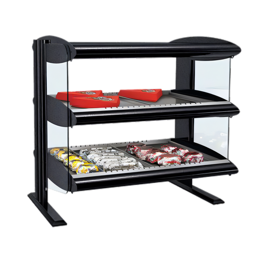Product image #1 for Hatco HXMH-30D Horizontal Heated Merchandiser Warmer, 30-Inch Countertop, Dual Shelf
