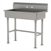 Thumbnail image #1 for Advance Tabco ADA Compliant Freestanding 40 Inch Wide Service Sink with Splash Mount Faucet Provision and Stainless Steel Legs