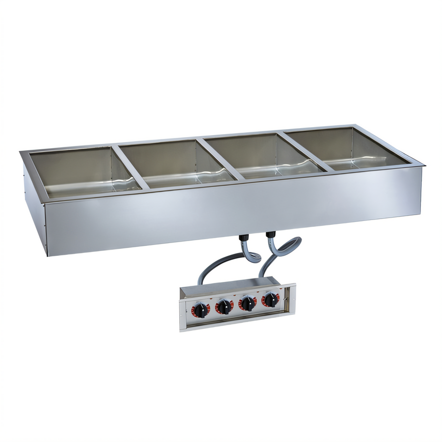Product image #1 for Halo Heat Waterless Drop-In Electric Hot Food Well with Large Flange, 4 Full-Size Pan Capacity
