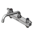 Thumbnail image #1 for Equip 8-Inch Centers Deck Mount Workboard Mixing Faucet with 8-Inch Swing Nozzle and Lever Handles