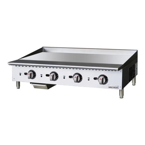 Product image #1 for Winco Spectrum NGGD-48T 48-Inch Countertop Natural Gas Thermostatic Griddle