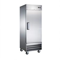 Omcan USA 23 Cu. Ft. One-Section Bottom-Mount Self-Contained Reach-In Freezer with Solid Hinged Door