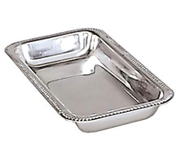 Admiral Craft Stainless Steel Celery/Bread Tray with Gadroon Edge, 11 x 5-3/4 x 1-1/2 Inches