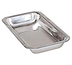 Thumbnail image #1 for Admiral Craft Stainless Steel Celery/Bread Tray with Gadroon Edge, 11 x 5-3/4 x 1-1/2 Inches