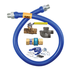 Thumbnail image #1 for Dormont Manufacturing Dormont Blue Hose 1675KIT36 Moveable Gas Connector Kit, 3/4" ID x 36", Quick-Disconnect, Restraining Device