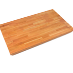 Thumbnail image #1 for John Boos Boos Block CHYKCT8438-V American Cherry Edge Grain Kitchen Countertop, 84 x 38 x 1-1/2 in, Varnique Finish