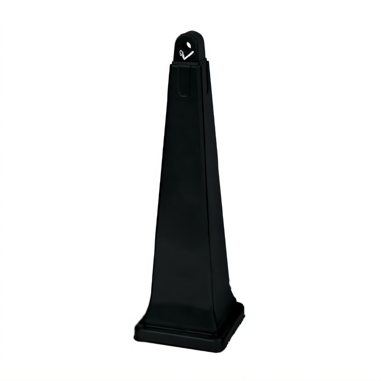 Product image #1 for GroundsKeeper 12-1/4-Inch Square Black Resin Cigarette Waste Collector