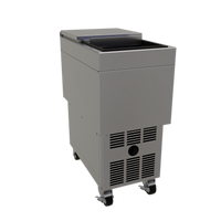 Glastender Mobile Craft Ice Holding Freezer with Sliding Lid, 14