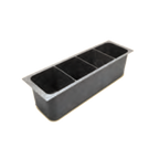 Thumbnail image #1 for John Boos UBBWH-21 Four-Compartment Bottle Rack, 17-1/2"W x 5"D x 5"H, for Standard Bottles, Fits 21"W Ice Bins