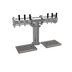 Thumbnail image #1 for Countertop Pipe Tee Draft Dispensing Tower, 6 Faucet, 1 Column, Glycol-Cooled, Stainless Steel