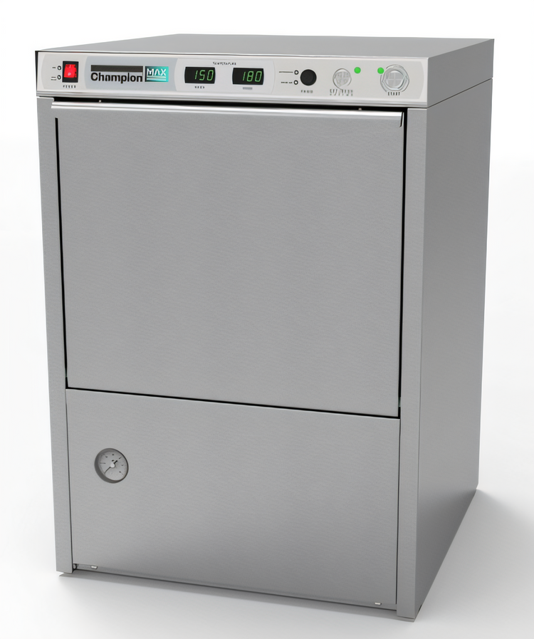 Product image #1 for Champion UH130B MAX High-Temperature Sanitizing Undercounter Dishwasher, 20 x 20 Rack, 25 Racks/Hour