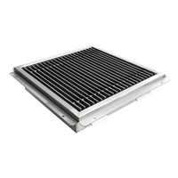18 x 18 Inch Stainless Steel Floor Trough with Grating Bar