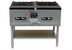 Thumbnail image #1 for Town Equipment Quad Stock Pot Range, Natural Gas, 4-Section, Two-Ring Burners, Stainless Steel