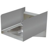 Advance Tabco Welded Double Side Splash for ADA Compliant Hand Sinks, 12-Inch High