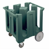 Thumbnail image #2 for Cambro Poker Chip Style Non-Adjustable Dish Caddy Cart with 4 Columns for 12-1/4 Inch Dishes