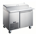 Thumbnail image #1 for Hurakan by Equip.me 47-Inch Pizza Prep Table, 2-Door, Stainless Steel Exterior, Electronic Control
