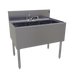 Thumbnail image #1 for Glastender Three-Compartment Underbar Sink Unit with Deck-Mount Faucet, 36