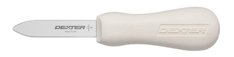 Product image #2 for Dexter-Russell Sani-Safe 2-3/4 Inch New Haven Pattern Oyster Knife with White Polypropylene Handle
