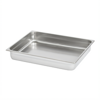 Vollrath 2/1 GN Solid Hotel Pan, 4-Inch Deep, 300-Series Stainless Steel