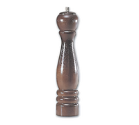 12 Inch Walnut Finish Wood Pepper Mill with Forged Steel Mechanism