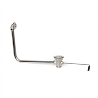 John Boos Twist Handle Lever Waste Sink Drain Assembly for 3-1/2 Inch Opening