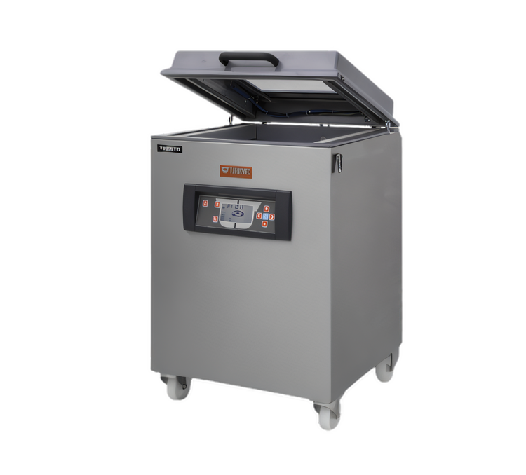 Product image #1 for Trento Turbovac M70 Mobile Floor Model Single-Chamber Vacuum Packaging Machine with Dual 18.3-Inch Seal Bars