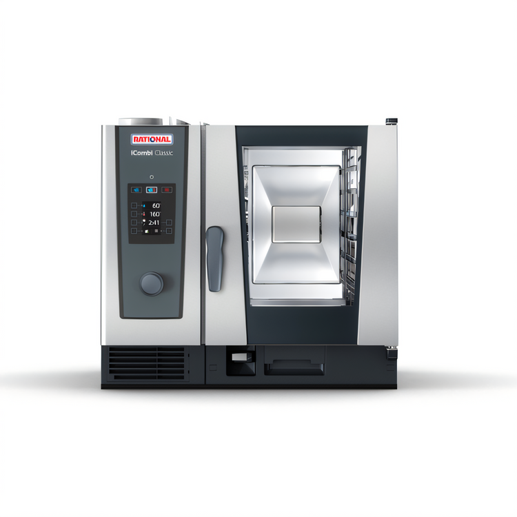 Product image #1 for RATIONAL iCombi Classic 6-Half-Size Natural Gas Countertop Combi Oven, 120V, 1-Phase